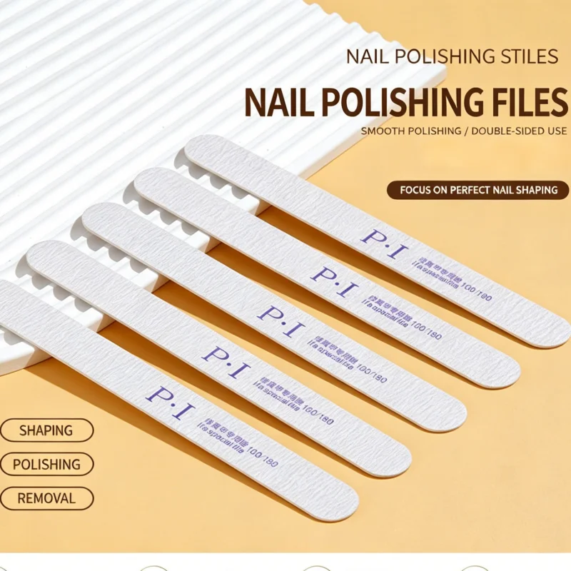 2PCS Professional Nail File Nail Special Double-sided Polishing Strip Files Supplies Stylist Tech Art Manicure Tools Accessories