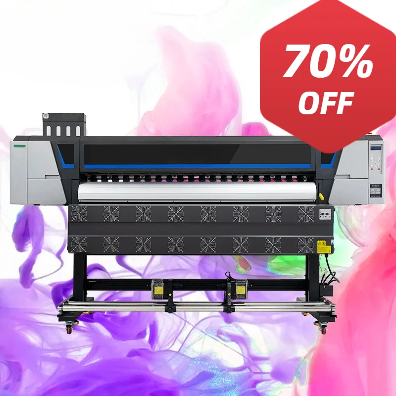 1.3m 1.6m 1.8m digital Plotter Print eco solvent printer for Flex Banner Vinyl Sticker