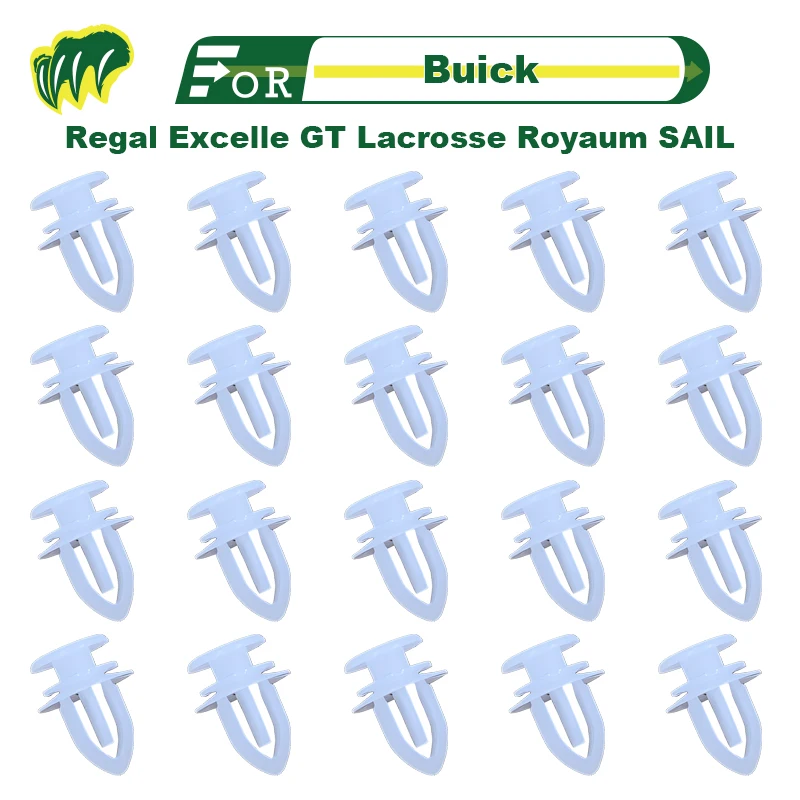 

20 PC For Buick Regal Excelle GT Lacrosse Royaum SAIL Car Door Interior Trim Panel Retaining Clips Rivets Plastic Fixed Fastener