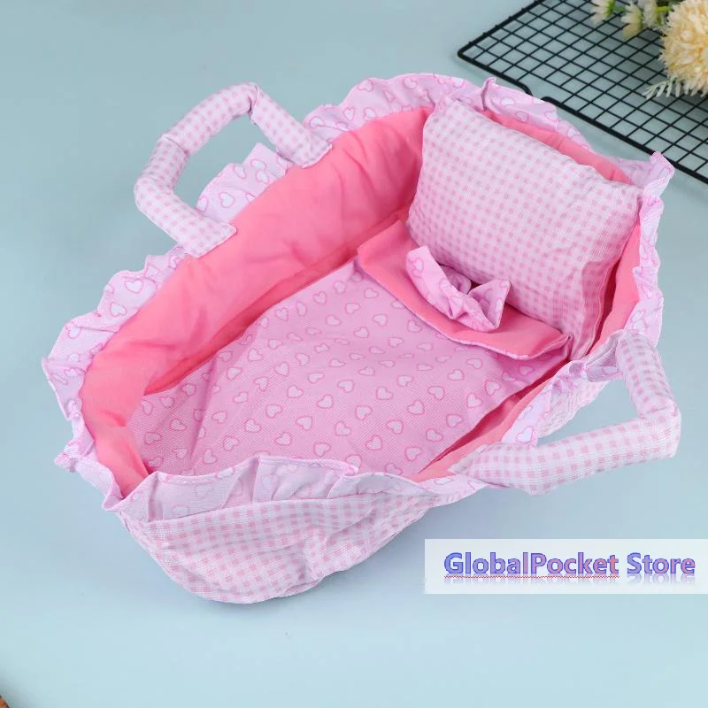 [TG823]Adaptable For Dolls Under 35cm Cute Hand-pull Basket Design For Dress-up Doll Dollhouse Accessories Girls' Toys Gifts view 2