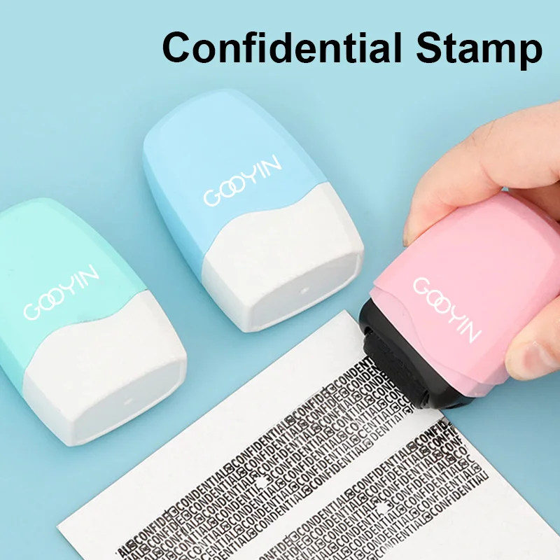 個人情報盗難防止 機密ローラーシール、マークアドレス盗難防止、プライバシーおよびセキュリティシール、3色 クラシック