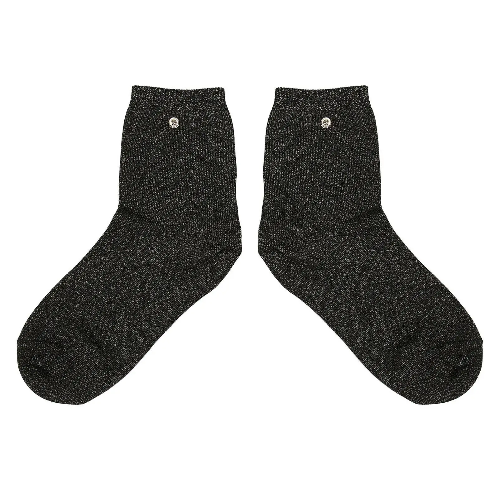 

Silver Fiber Conductive Socks for foot Massage Stretchable High Efficiency 1 Pair Electronic Therapy