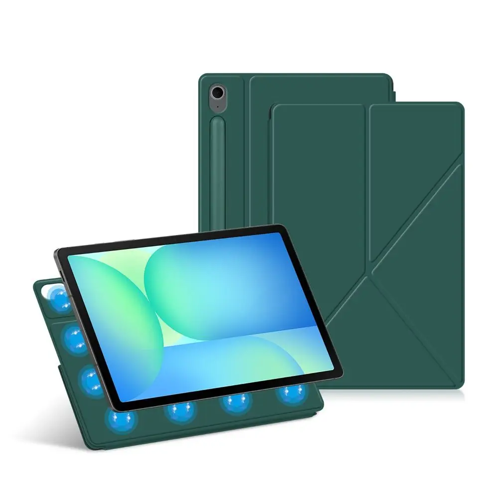 Auto Sleep/Wake 10.9″ Magnetic Case with Pen Slot Anti-fall Tablet Protective Cover Anti Scratch for Samsung Galaxy Tab S10 Lite
