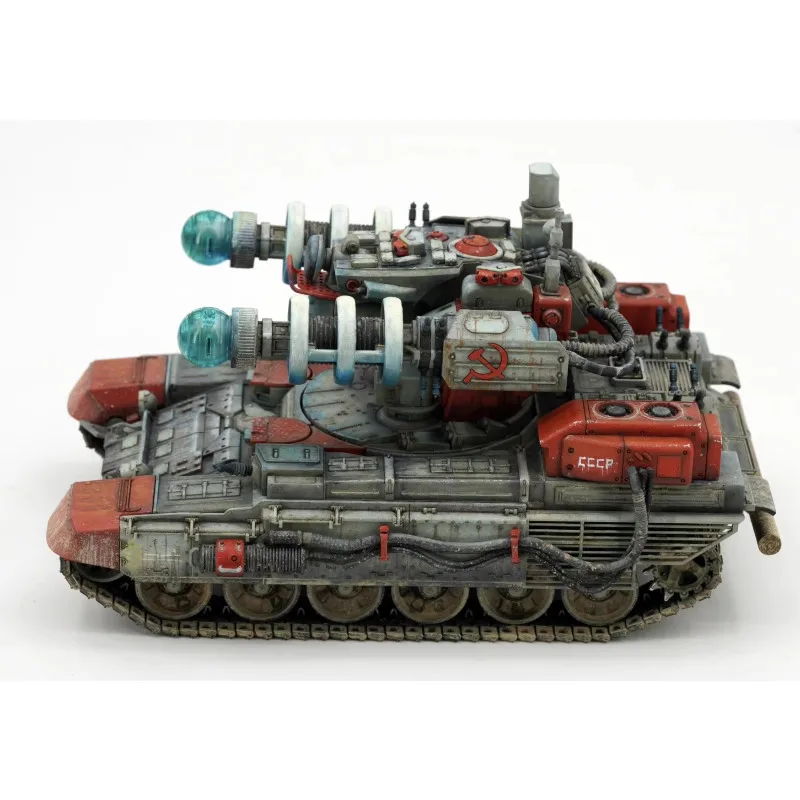 Border 1/35 escala BC-005 tanque Tesla sin pegamento torreta de pistola móvil con kit de modelo de montaje de lámpara Tesla