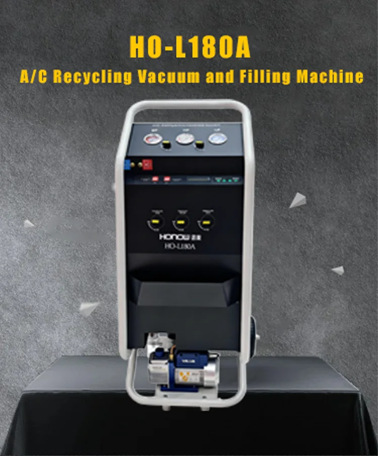 CE Certified Car A/C Recovery Machine Air Conditioning Service Equipment for Refrigerant Recovery Recharge Repair in Shops