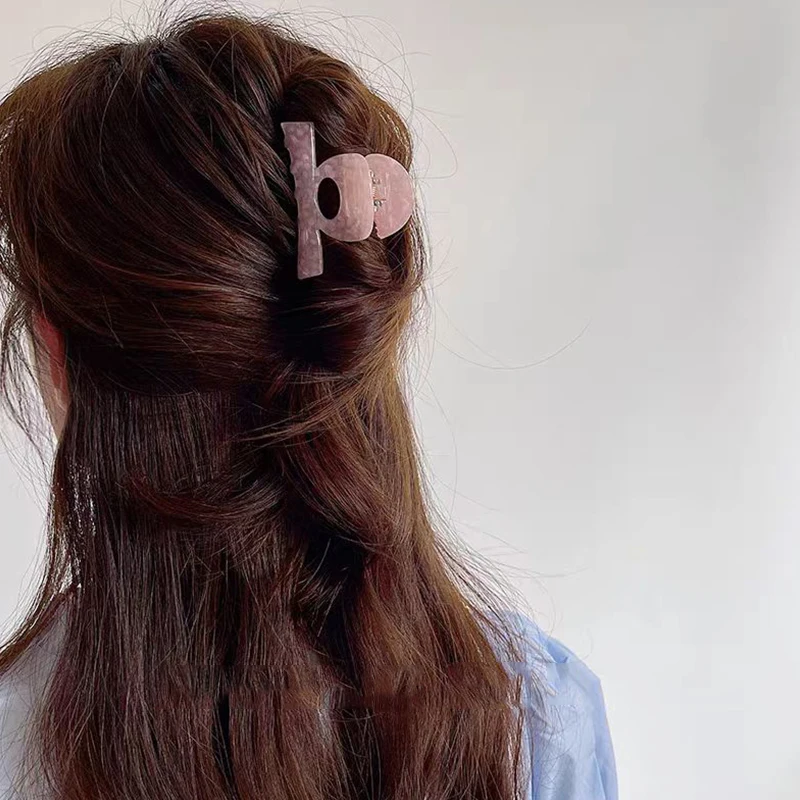 Vintage-Haarspange aus Acetat mit Print für Damen und Mädchen, süßer Haarschmuck, hochwertige Haaraccessoires, Haarspange, Haarclip, Haarnadel – Detail 3