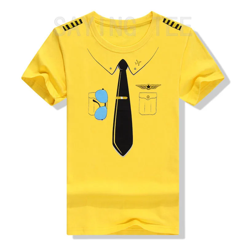 Y2k Flugzeugliebhaber Die Pilotenuniform Grafik-Bekleidung für Männer und Jungen, Personalisiertes Flugzeugpiloten-T-Shirt aus weicher Baumwolle mit kurzen Ärmeln – Detail 7