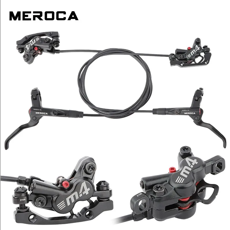 MEROCA MTB jízdní kolo hydraulické brzda aluminium slitina 800*1400mm 4 pushes píst M4 brzda 160mm brzda disk bicykl brzda systém MT200