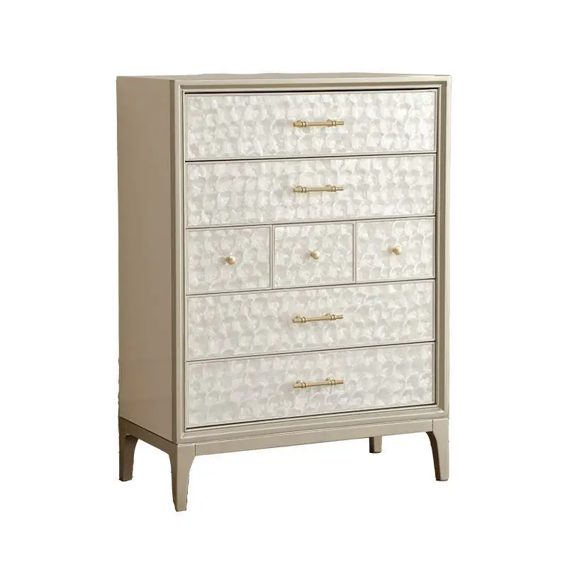 American solid wood chest, entrance cabinet, simple modern shell, seven chest cabinets