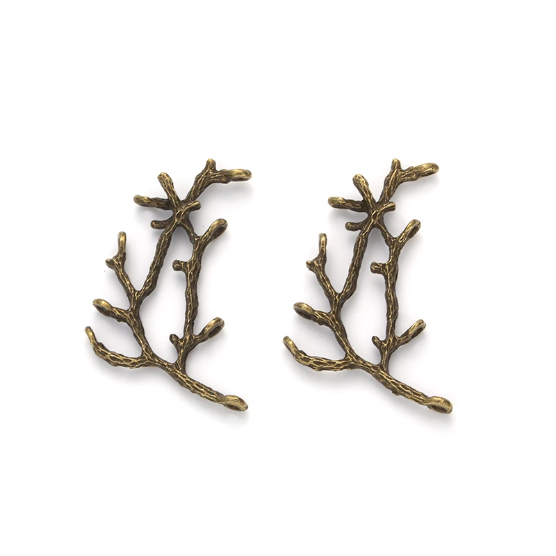 8 pcs Tree branch charms fit DIY handmade Man woman necklace earring bracelet charms for Jewelry Making souvenir