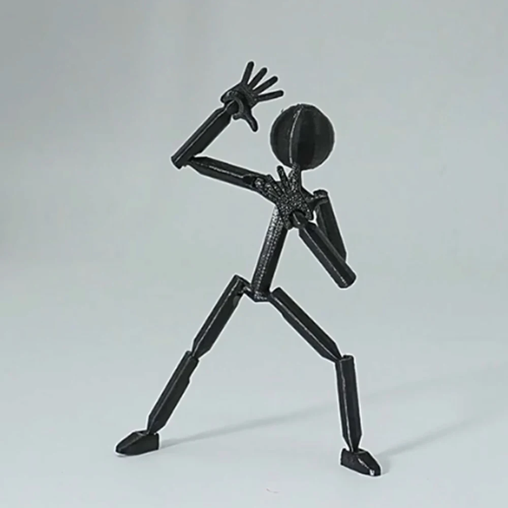 Multi-Jointed Multi Joint Stickman Toy Movable 3D Printing 3D Printed Mannequin Novelty Action Figure Stickman Assembled Robot