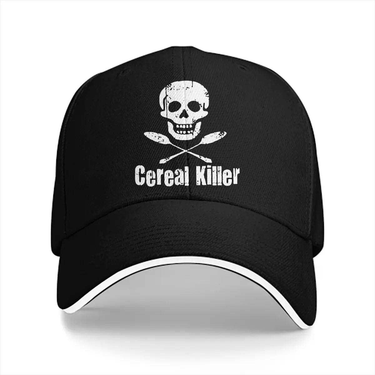 Biker Tattoo Skull Baseball Caps Peaked Cap Cereal Killer Sun Shade Hats for Men Women