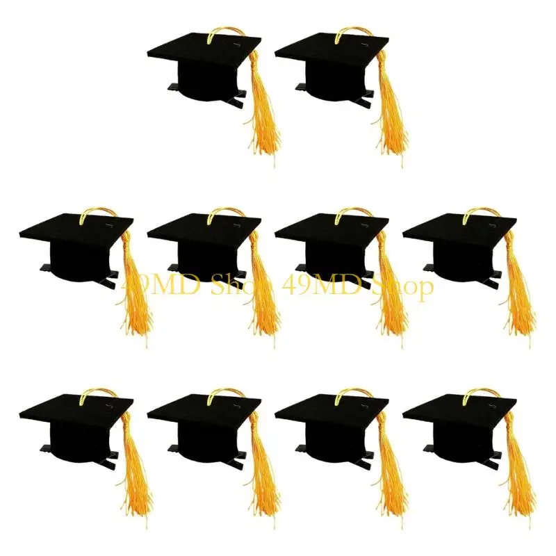 49MD Multifunctional Felts Doctoral Hat For Graduation Day Costume And Stage Performances Party Headwear for Degreeholders