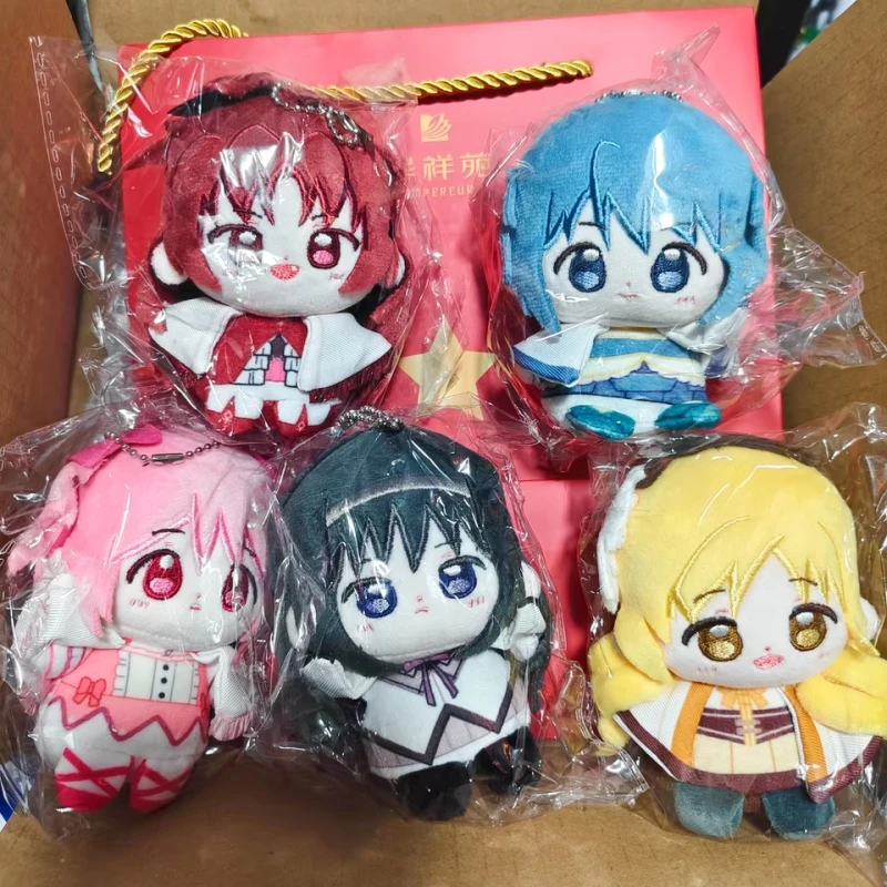 Puella Magi Madoka Magica Animation Periphery Madoka Kaname Homura Akemi Q Version Sitting Posture Plush Doll Toys Kawaii Gifts