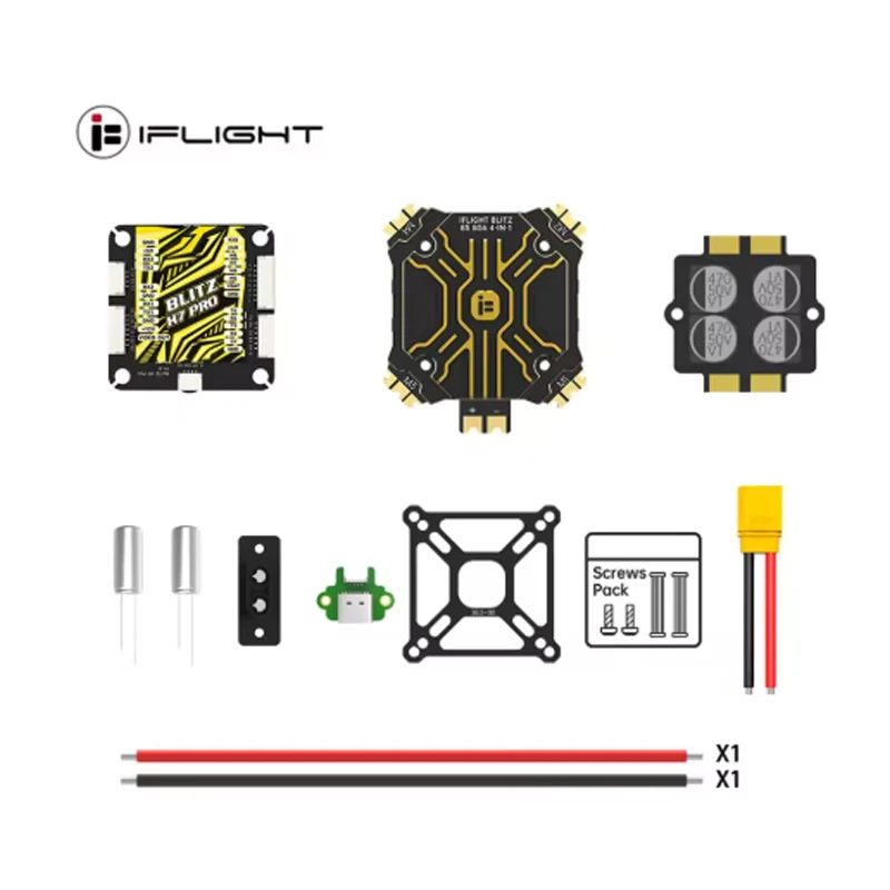 iFlight BLITZ H7 Pro Combo Set with BLITZ E80 Pro 4-IN-1 ESC (With CNC Alum Cover or Without CNC Alum Cover) for FPV Parts