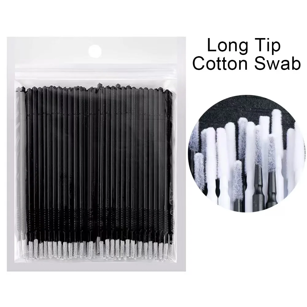 Wholesale 200PC Disposable MicroBrush Lash Removing Swabs Individual Eyelash Extension Tools Micro Brush for Professional Use