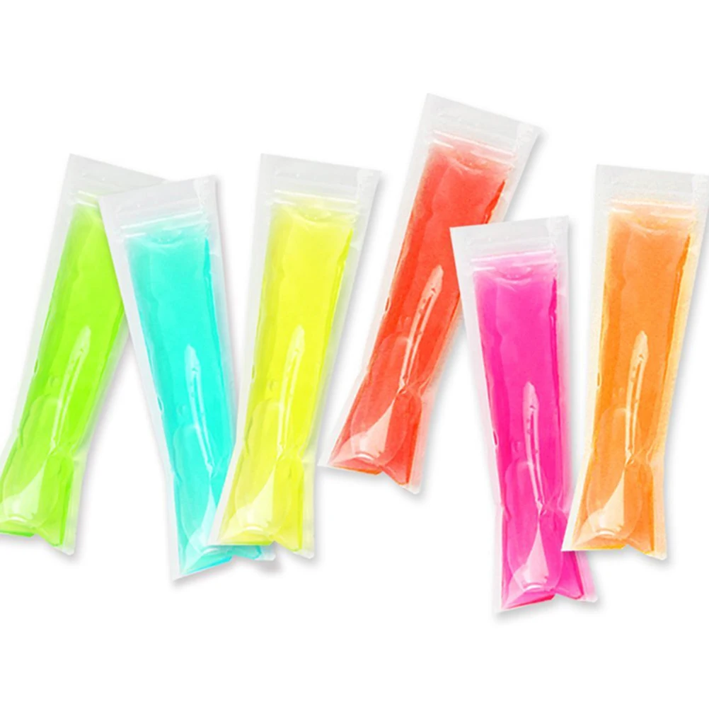 

50 Pcs Disposable Popsicle Bag Bags Freezer Pouch Sealing Tool Lollipop Mold Bag Crushed Ice Pack Ice Cream Funnel Set Snacks