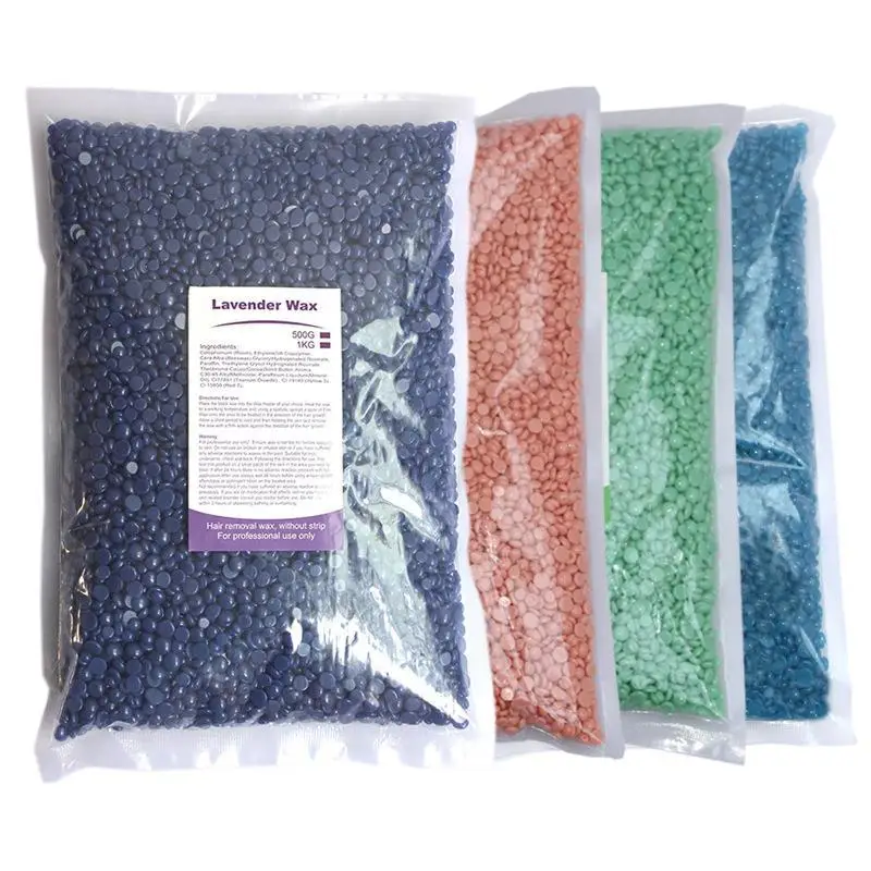 【HBA】500g Waxing Wax Beans For Hair Removal Full Body Hot Film Hard Depilatory Wax Beads For Wax Heater Machine Hard Wax Beans