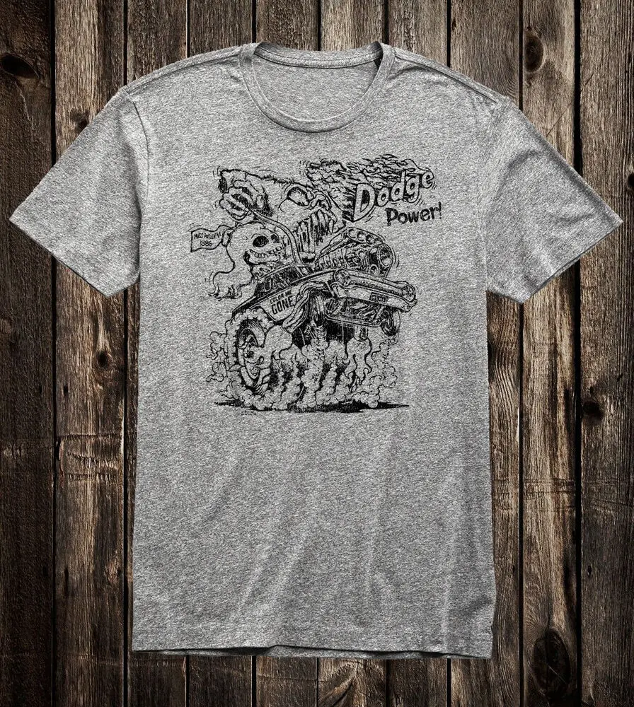 

Retro Hot Rod T Shirt Tee 100% Cotton Ed Big Daddy Roth Power High Quality 100%Cotton Short Sleeve