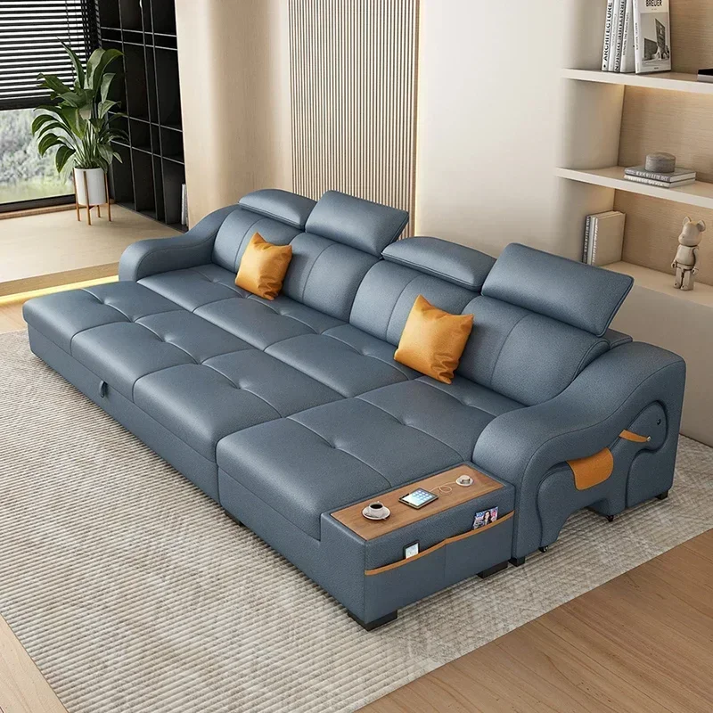 Large New Arrival Sofa Nordic Foldable Storage Floor Folding Living Room Sofa Modern Loveseat European Salon Meuble Furniture