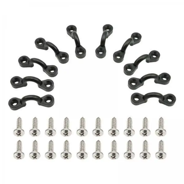 

Bungee Cord Deck Loops Stainless Steel Screws Hardware Kit Marine Organizer for Boat Kayak Canoe Accessories