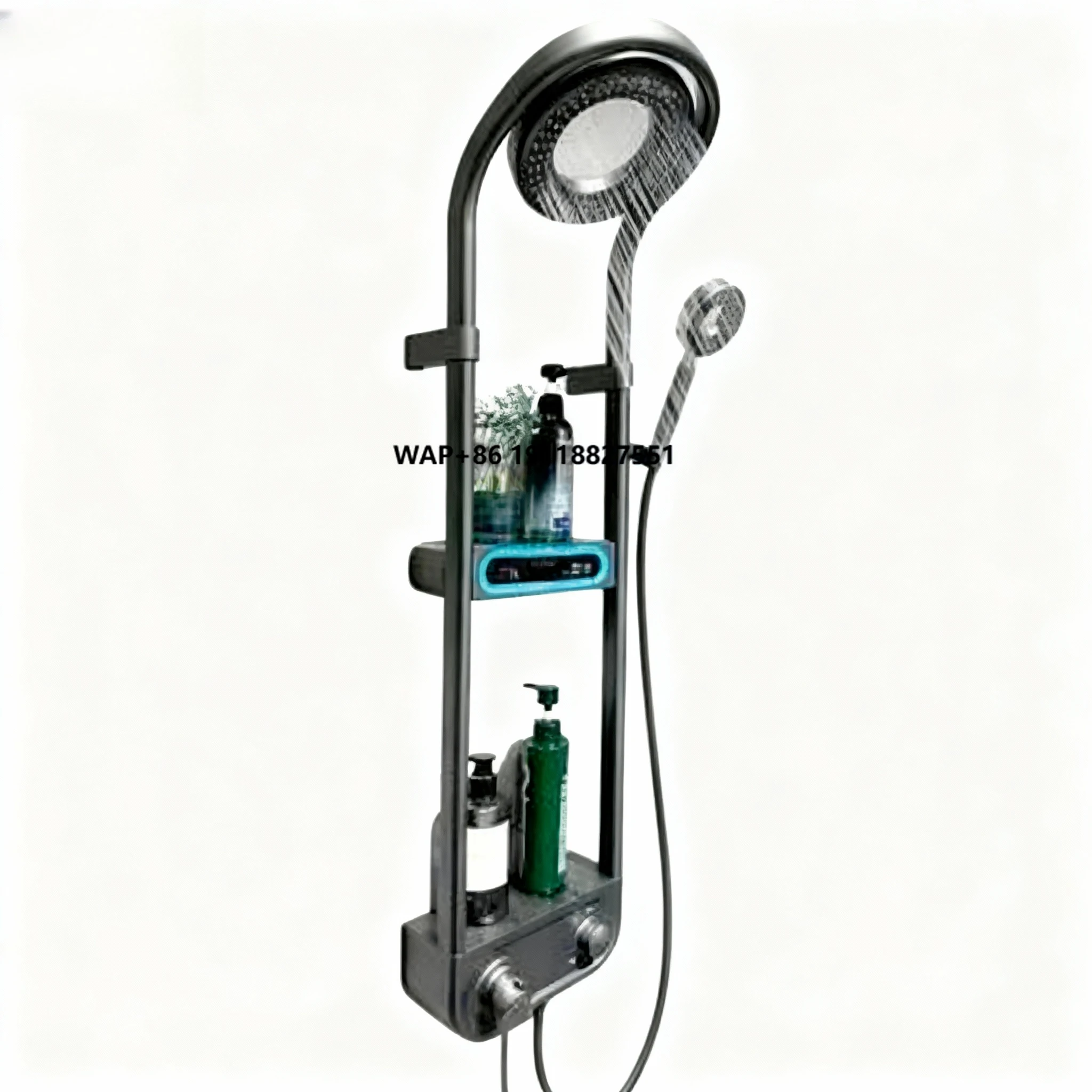 

Bathroom Set with Rainfall Faucet Design Rainfall Waterfall Mixer Hot and Cold Digital Thermostatic Shower Set