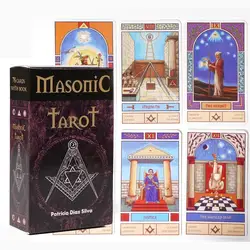 78 sztuk kart Masońskie karty tarota Patricio Diaz Silva Ezoteryczna wróżka Tarot 10,3 * 6 cm