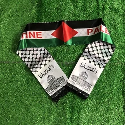 SKY FLAG Palestine flag Custom Scarf palestine national day 14*130cm Scarf Printing Satin Palestinian Flag Scarf