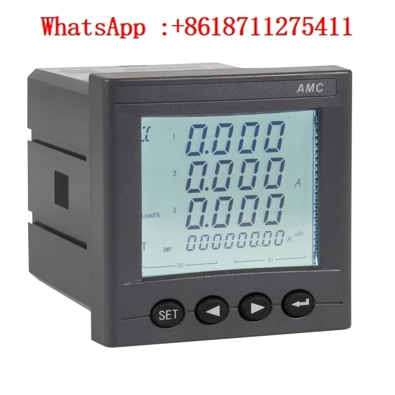 

AMC72-E4/KC series three-phase single-phase multifunctional electric energy meter embedded panel installation