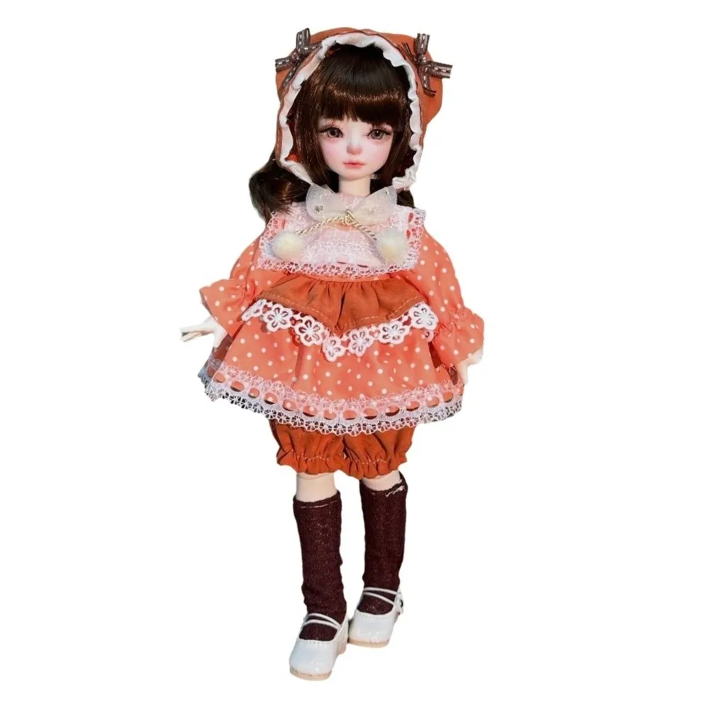Roupas bjd de tamanho 30cm, saia em escala 1/6, design de boneca, roupa casual, estilo meninas, roupas de bebê, quebra-cabeça divertido