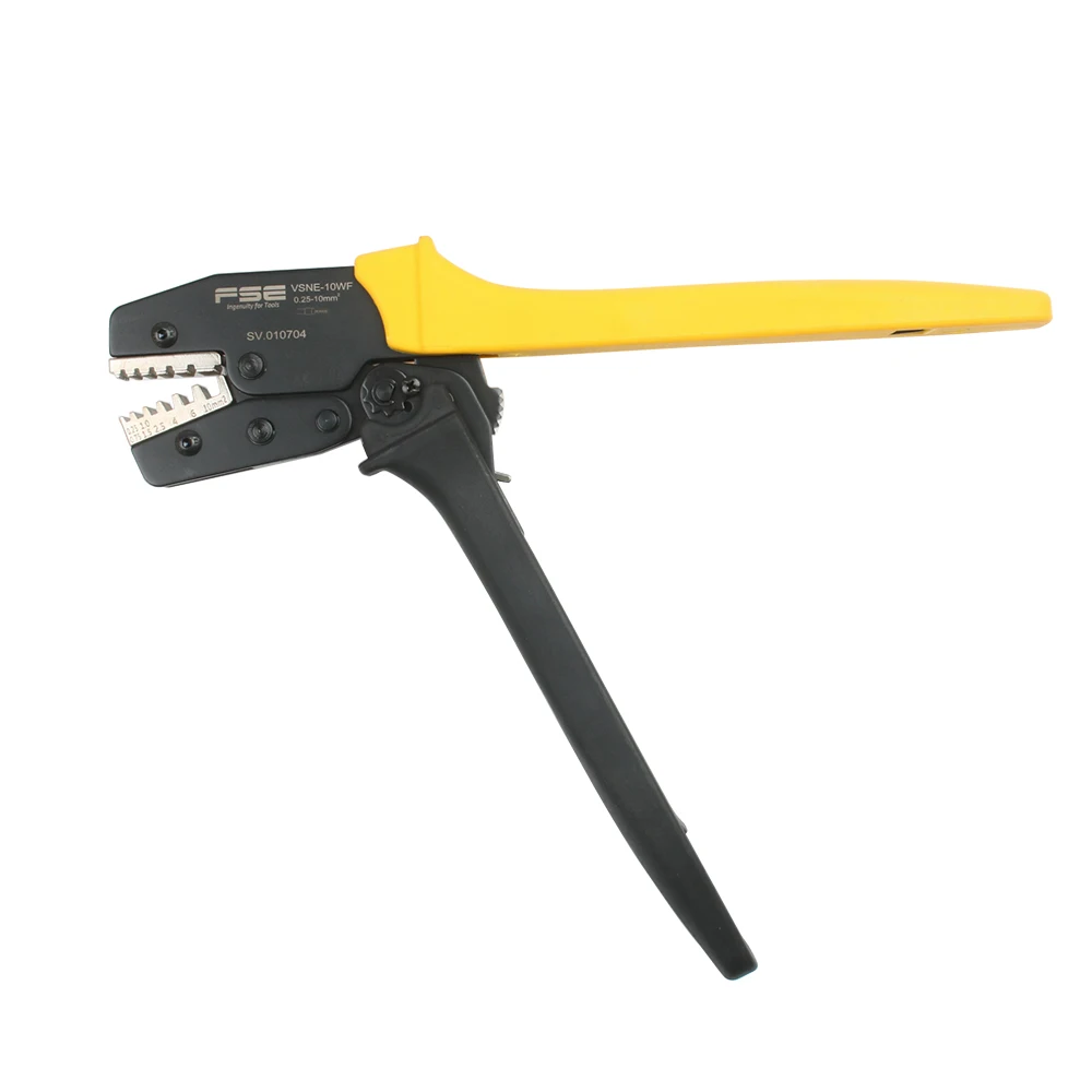 VSNE-10WF crimping pliers 0.25-10mm2 23-7AWG for ferrules tube terminals 270mm lengthen labor saving brand tools