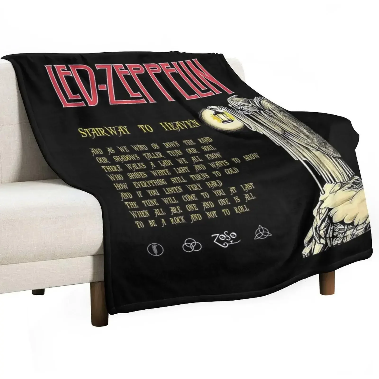 

Stairway To Heaven Song Lyrics Poster - Stairway To Heaven Album Throw Blanket Softest Tourist Thins for sofa Blankets