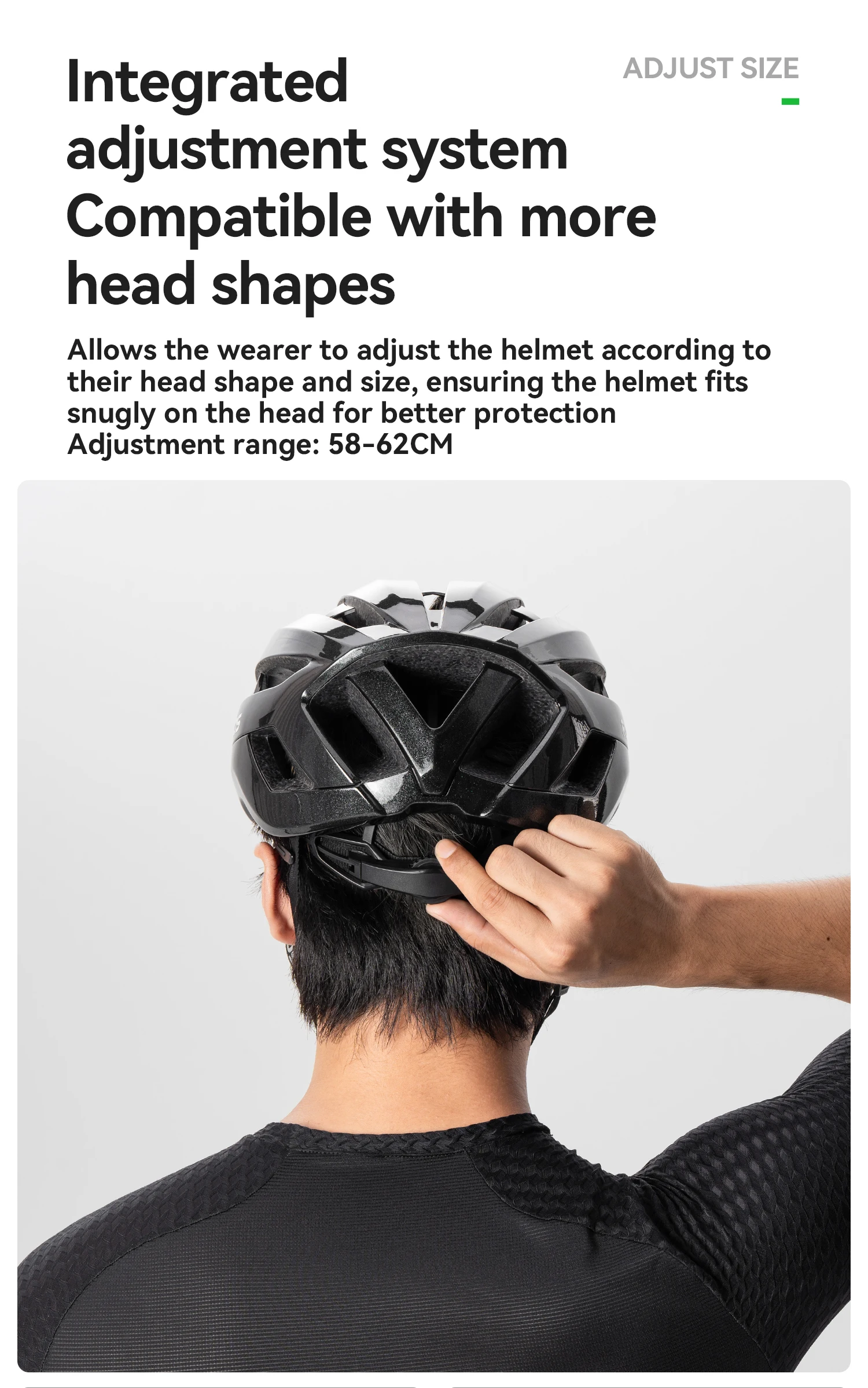 ROCKBROS Fahrradhelm ultraleicht atmungsaktiv hochfester Kopfschutz Sicherheitshelm Kopfbedeckung mit Schnellverschluss und magnetischer Schnalle – Detail 11