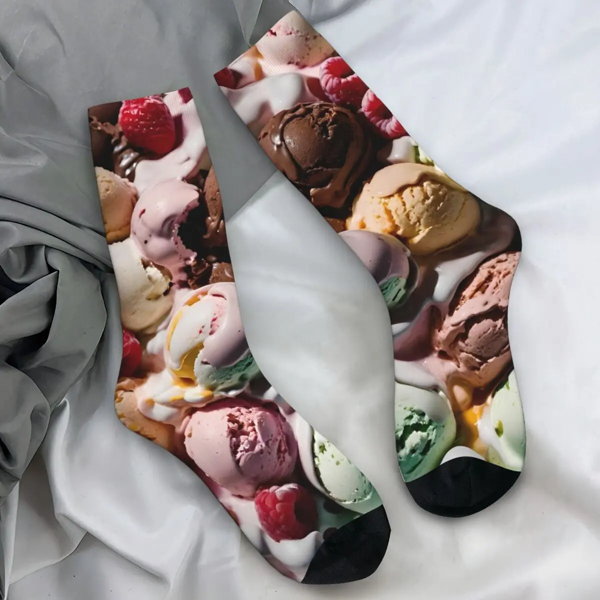 جوارب آيس كريم حلوة جوارب قوطية للجنسين للرجال جوارب تزلج مريحة للخريف جوارب غير قابلة للانزلاق
