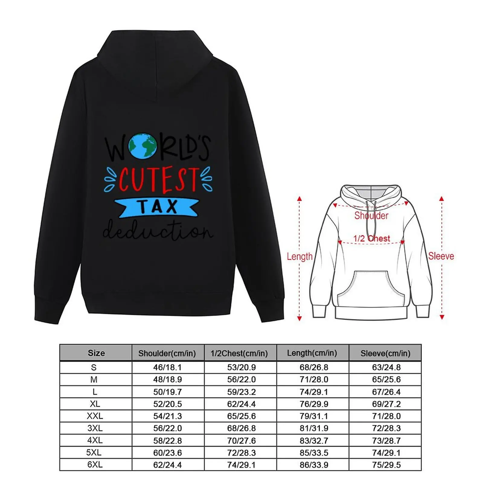 World's Cutest Tax Deduction Hoodie men wear autumn men's clothes male clothes oversized hoodie