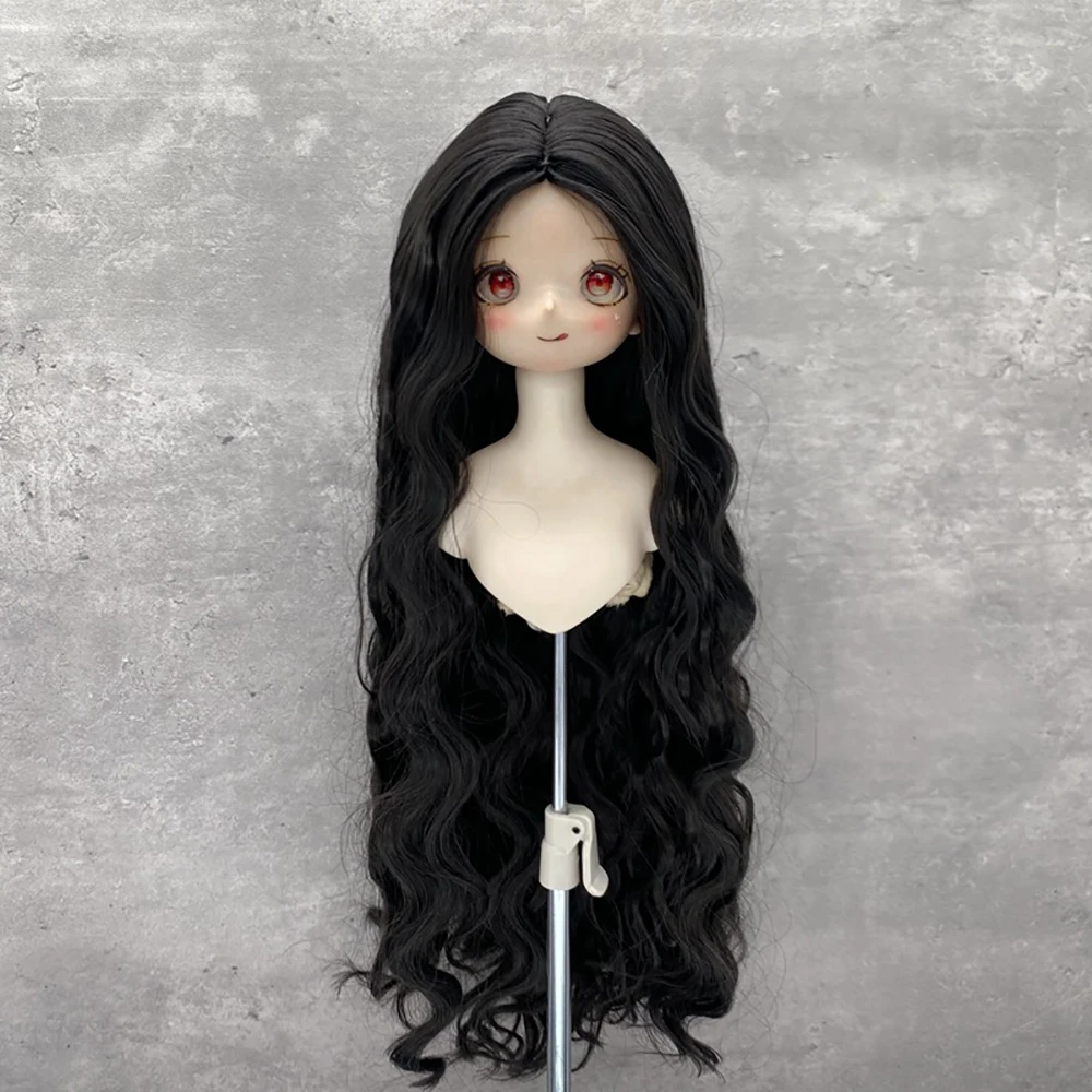 BJD-Puppenlockenperücke für Puppen 1/6 1/4 1/3 BJD-Puppenhaar Lange Perücke Prinzessinnenhaarperücke Puppenspielzeug – Detail 3
