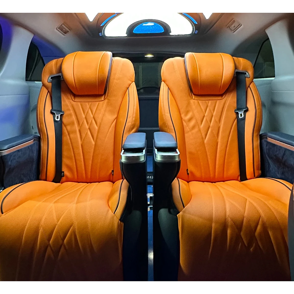 Elegant Car Seat Cover Full Set Luxury Leather Seat Electric Modified Car Seat for Vito MPV VCLASS/Sienna/GL8
