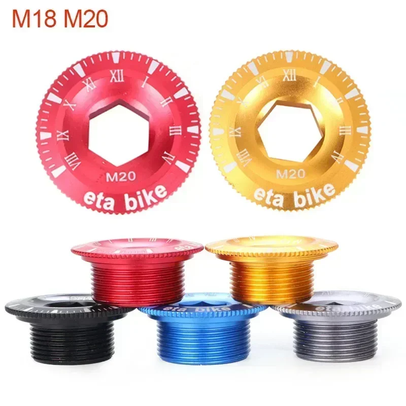 MTB Bike M18 M20 Cranks Screw  Universal Aluminum Alloy Crankset Cover Cycling Parts for Crank Bolt Cap Cycling Parts