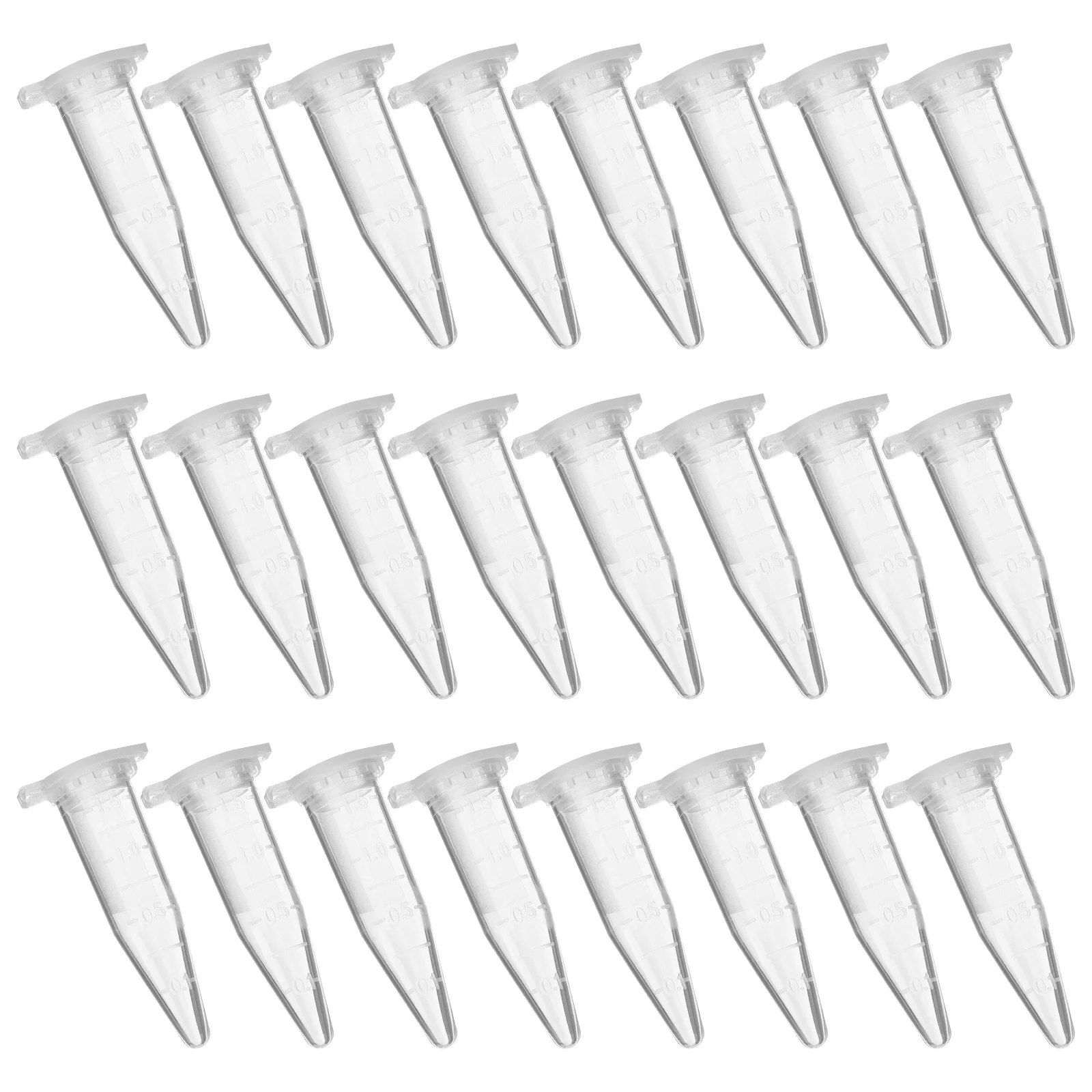 

500pcs Tubes 1.5Ml Plastic Small Testing Tubes For Laboratory Sample Storage Vials Science Research Lab Supplies