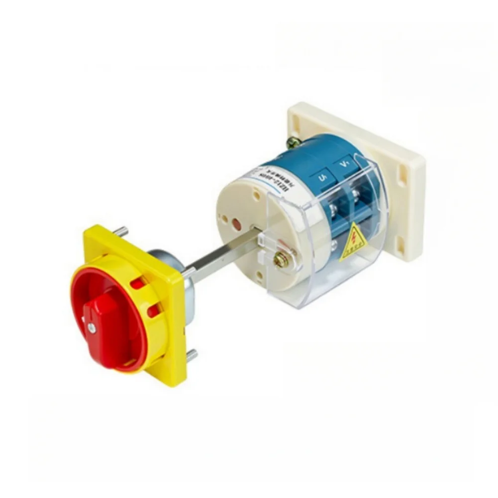 Cam Changeover Switch 40A 2 Position 2 Section Interlocked Cut Off Switch with Rotary Handle for Easy Panel Mounting
