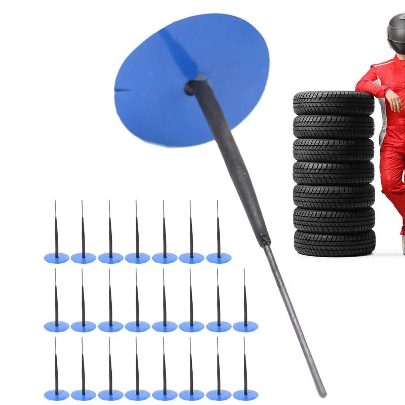 

Tire Patch Plug Kit Tire Plugs Tire Patch Kit Rubber Patch Tire Repair 24pcs Plug Nail Car Tire Patch Kit Tire Plug Repair Kit