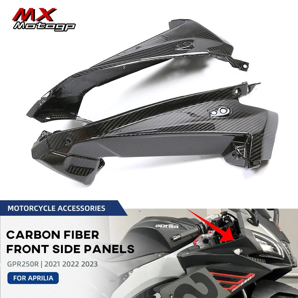 

Motorcycle Accessories For Aprilia GPR250R GPR 250R 2021 2022 2023 Full Carbon Fiber Headlight Side Panels Cover Fairing Kits