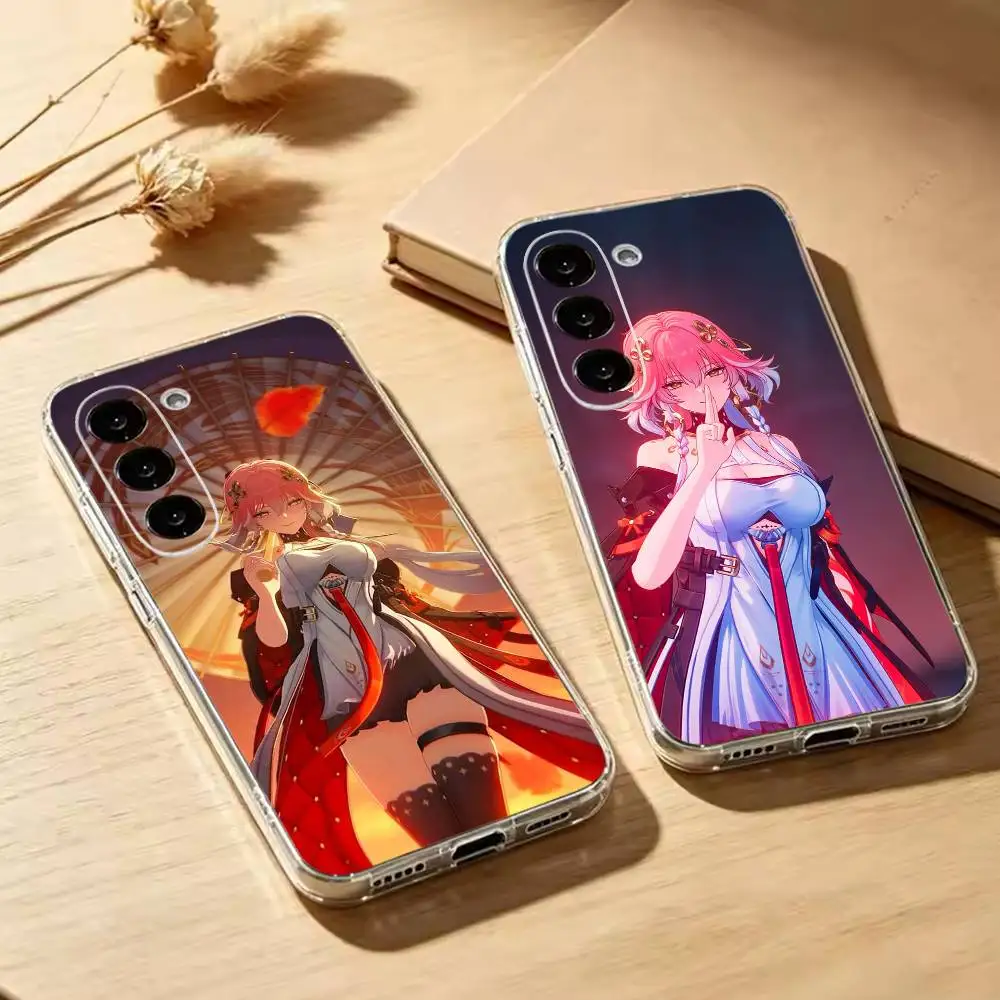 W-Wuthering Waves W-WuWa Game  Phone Case For Samsung Galaxy A73,A72,A71,A70,A53,A52,A51Transparent Cover