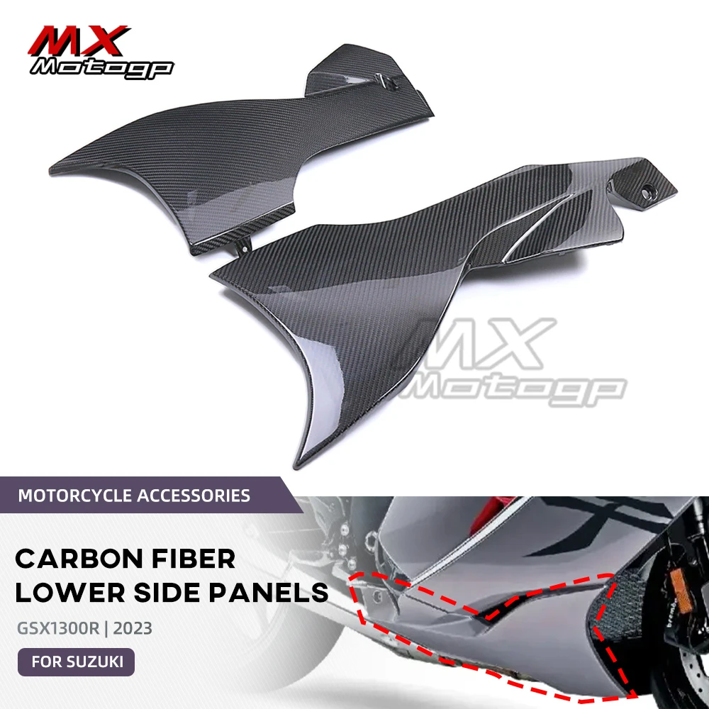 

Carbon Fiber Belly Pan Lower Fairing For SUZUKI GSX1300R GSX 1300R 2021-2023 Motorcycle Parts Engine Exhaust Cover Side Panels