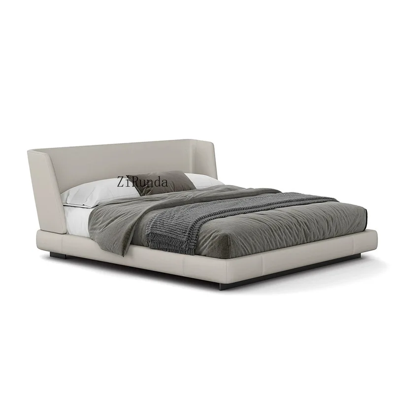 

Современный каркас размера «queen-size» с возможностью лежания, интерьер из мягкой кожи, семейная кровать 180x200, двойной размер