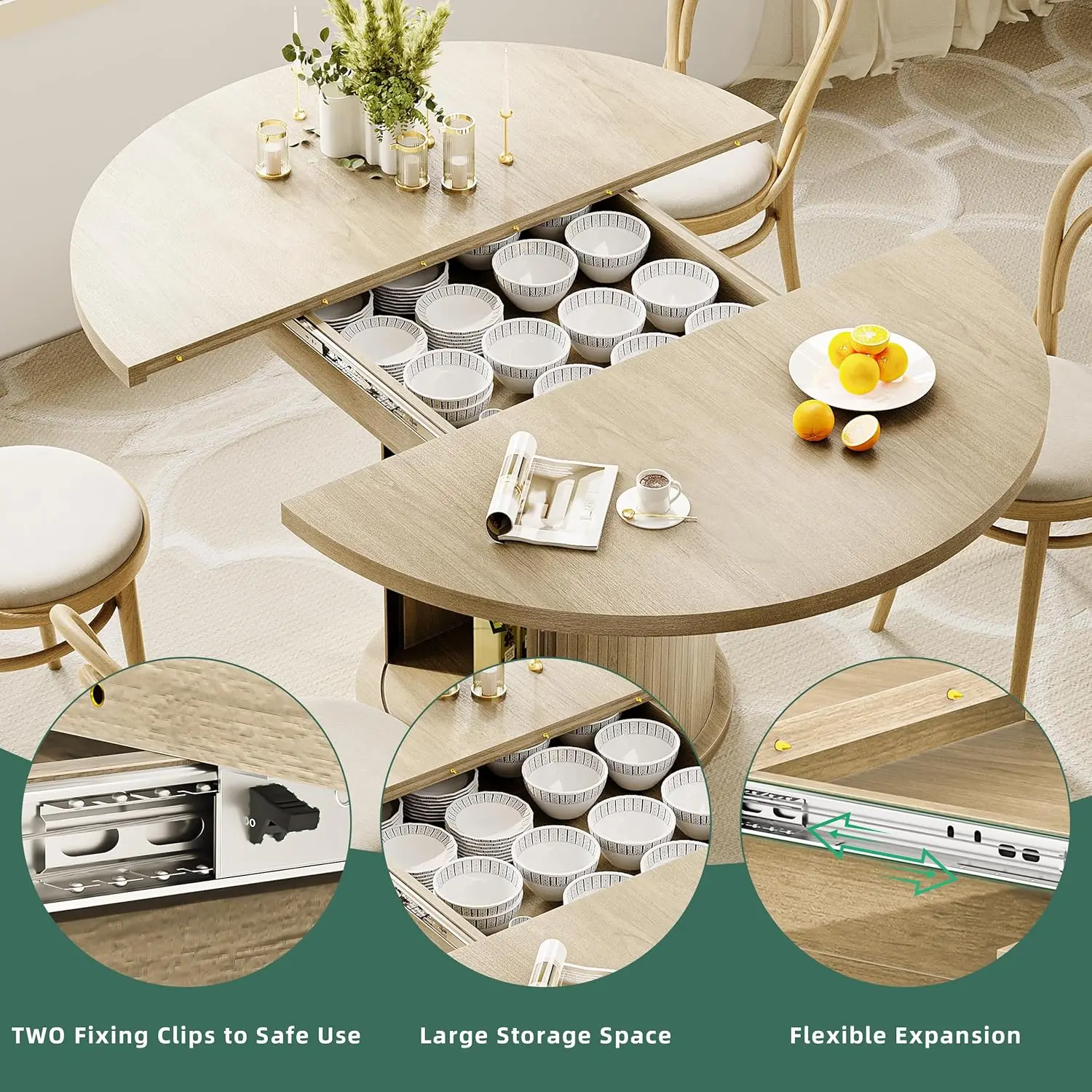 Thumbnail 4 - #8 Cheapest Extendable Dining Tables Deals You Can Get