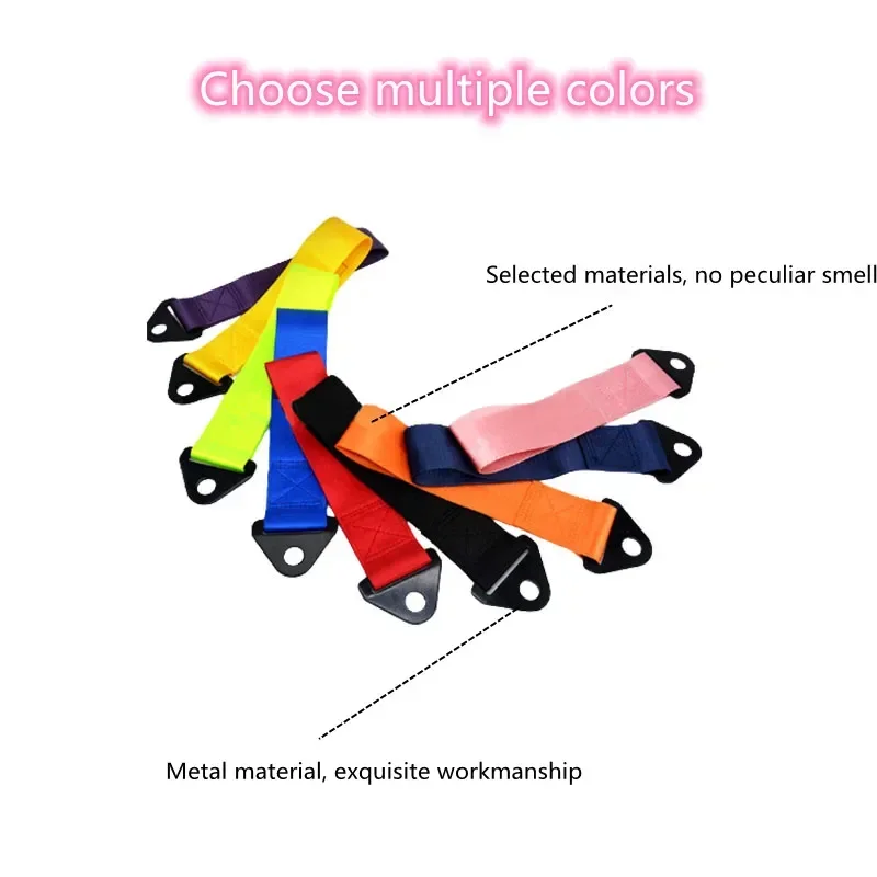 25*5 سنتيمتر سحب حزام العالمي عالية الجودة سباق السيارات سحب حزام/سحب الحبال/هوك/سحب القضبان دون مسامير اكسسوارات السيارات #4