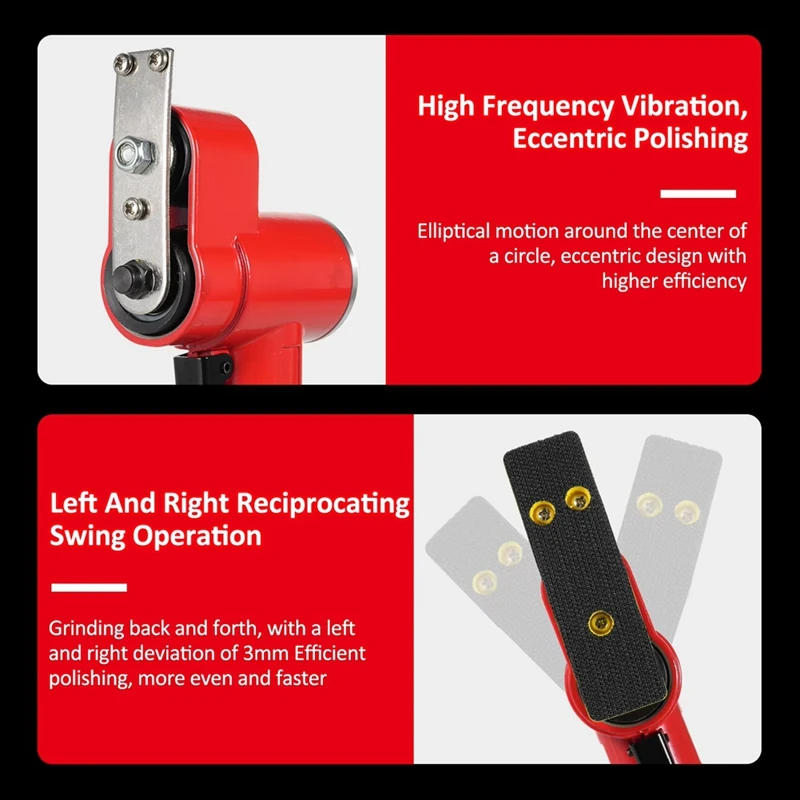 Reciprocating Pneumatic Grinding and Polishing Machine Mini Straight Line Air Sander Pneumatic Sander B-A25R