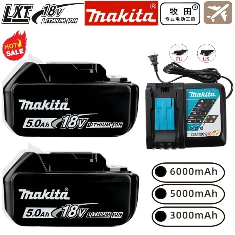 Original Makita 18V 18650 аккумуляторы, rechargerable for Makita DTD172 TW004G DTW190 DTW285 power tools Lithium-ion 18V battery