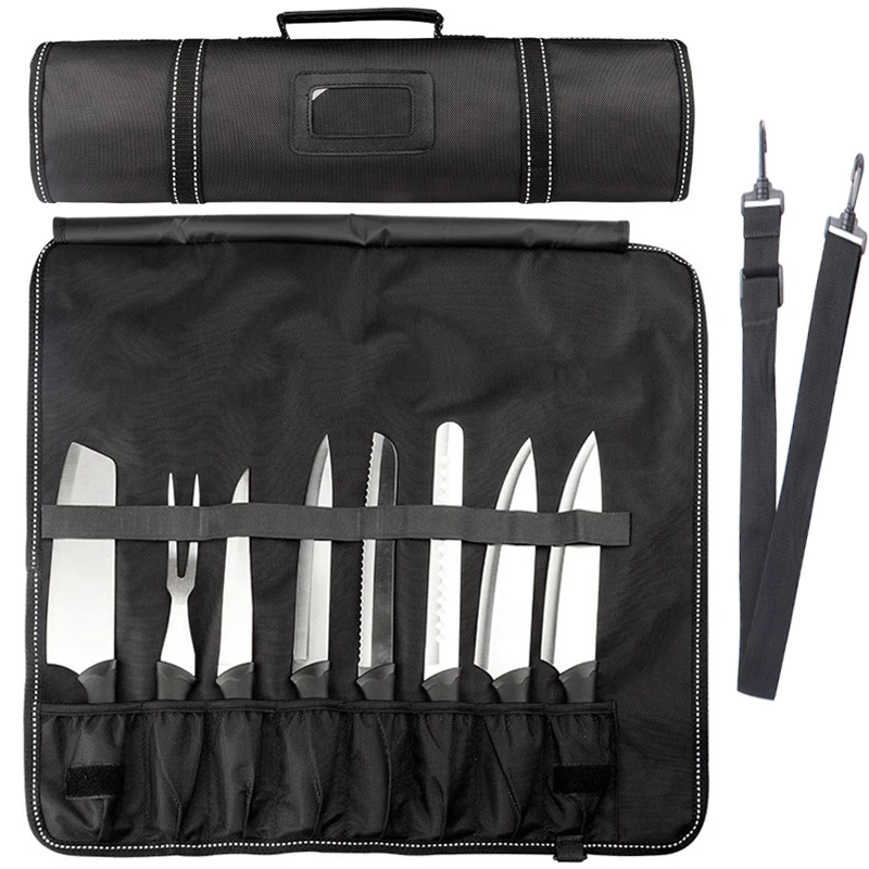 Bolsa portátil para cuchillos de Chef, organizador de cuchillos Santoku de bolsillo, estuche de transporte para acampar, accesorios de almacenamiento de cocina, rebanador japonés